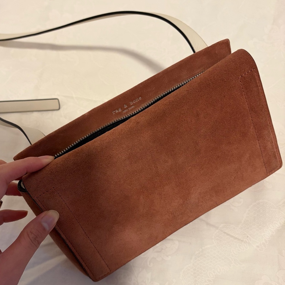 Rag & Bone Blush Pink Suede Crossbody Bag